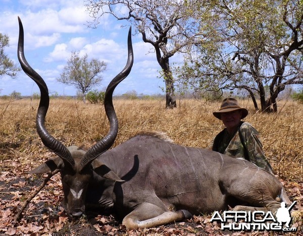 Kudu hunted in the Selous, Tanzania