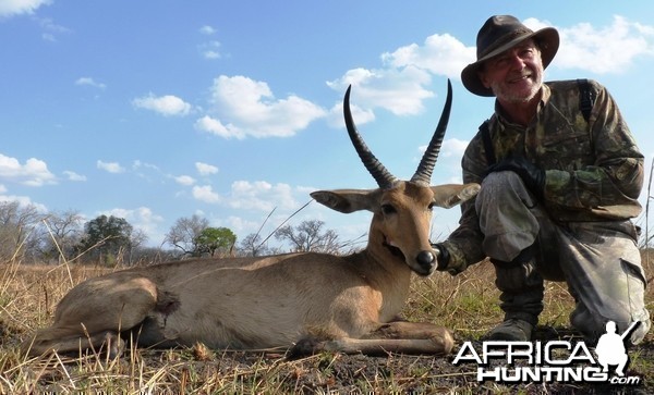 Cob des Roseaux hunted in the Selous, Tanzania