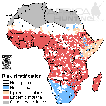 Map Of Zimbabwe Africa. Malaria Map of Zimbabwe