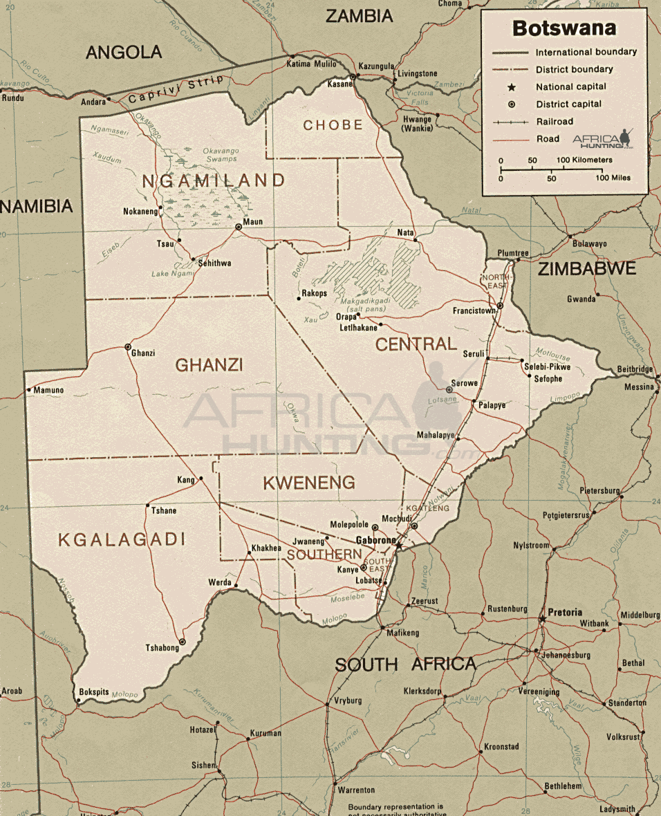 botswana map