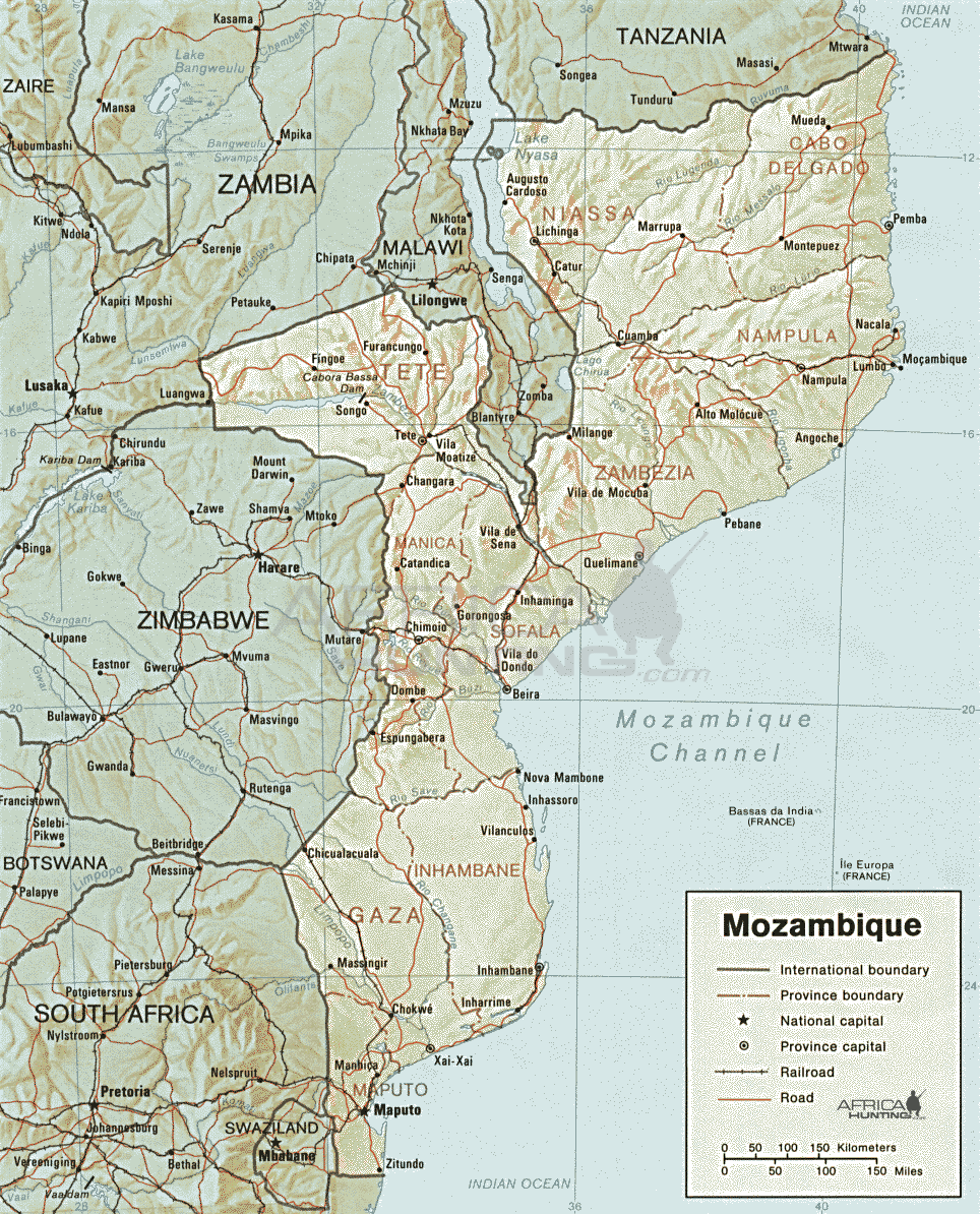 Mozambique Map
