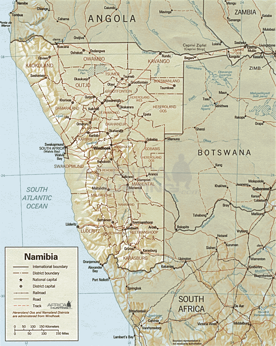namibia map