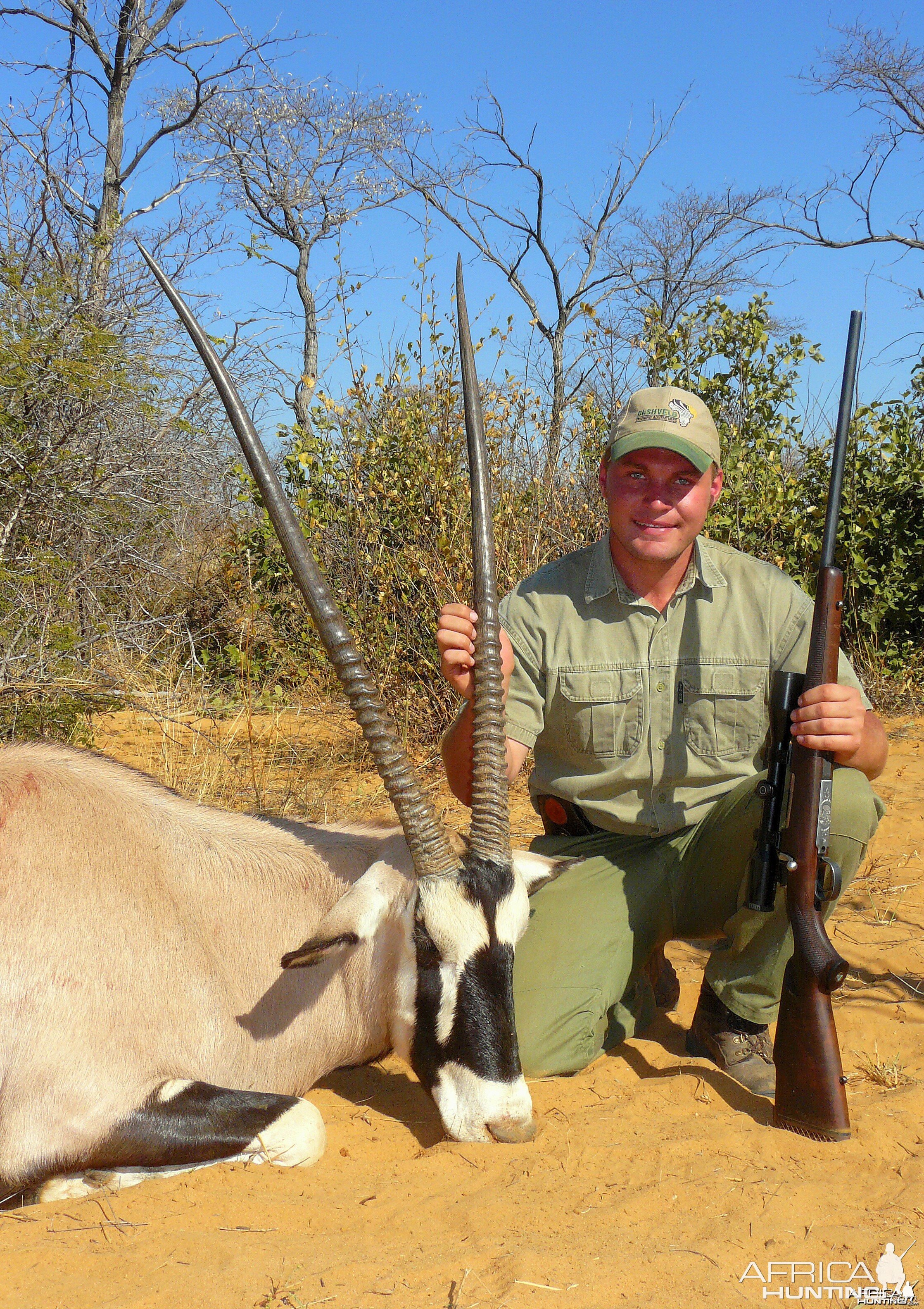 39" Gemsbok Bull shot near Grootfontein, Namibia