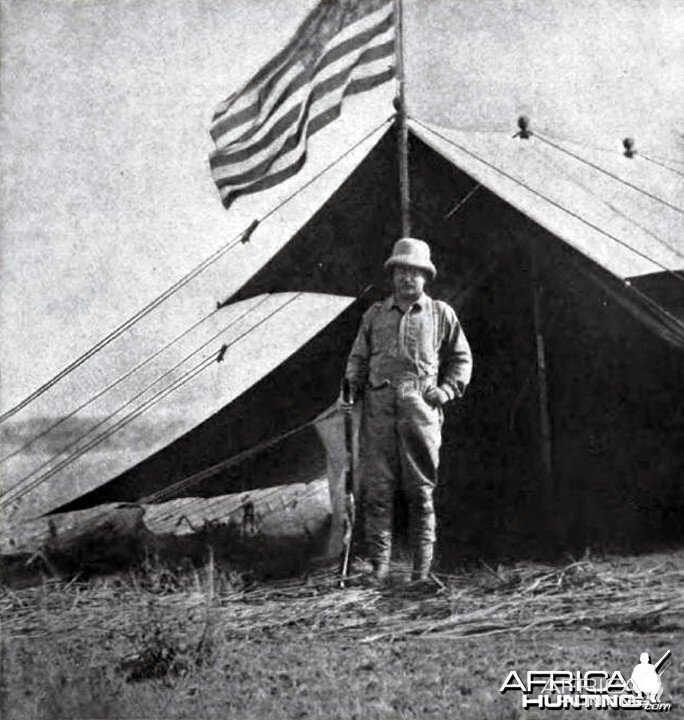 A large American flag was floating over my own tent, Theodore Roosevelt