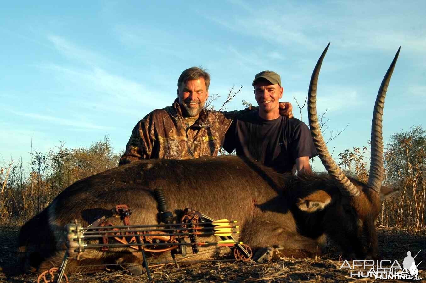 Bowhunting Waterbuck with Wintershoek Johnny Vivier Safaris in South Africa