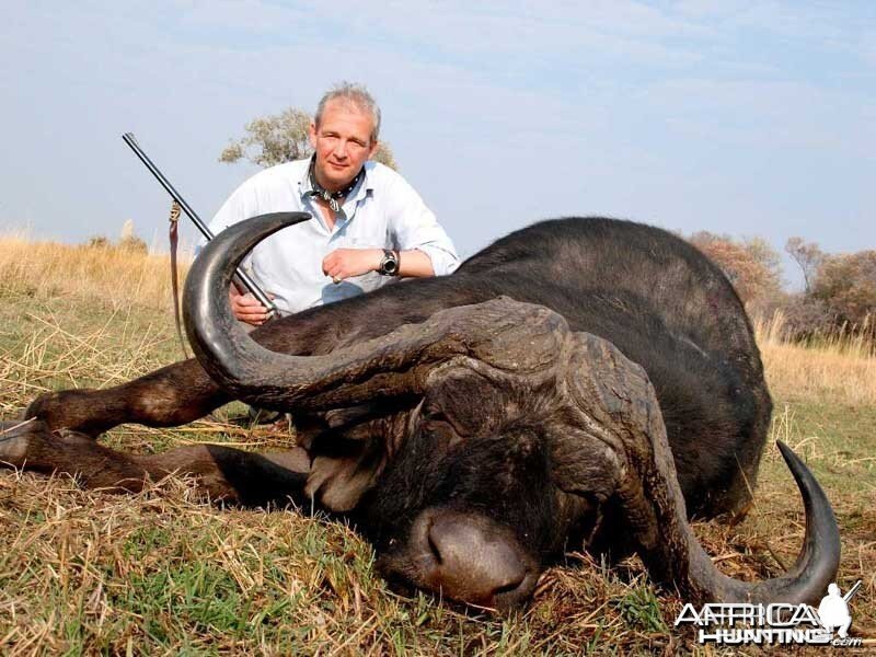 Cape Buffalo hunted with Johan Calitz Safaris in Botswana