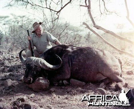 Ernest Hemingway  1950 Hunting Cape Buffalo