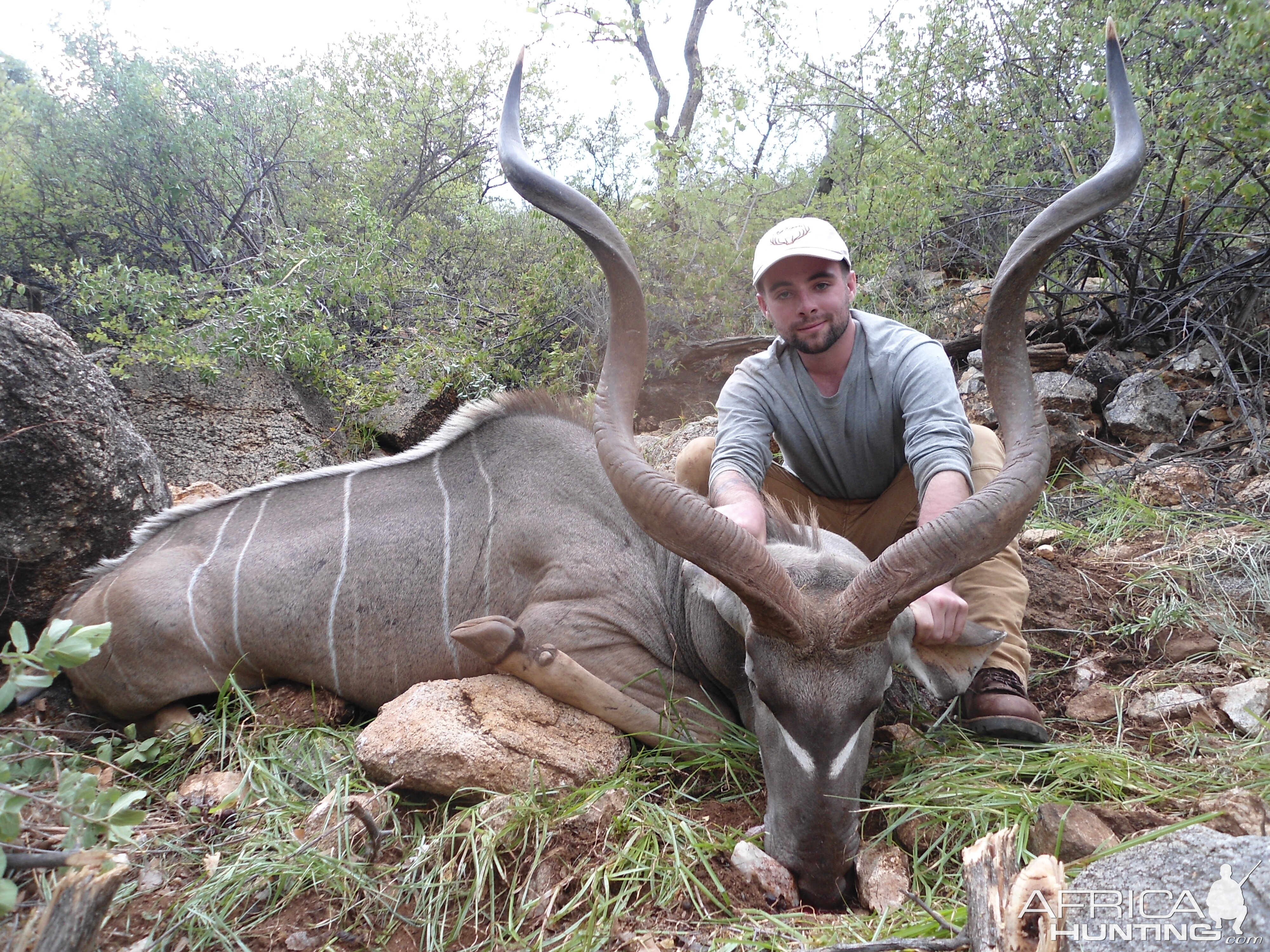 Greater Kudu hunted with Ozondjahe Hunting Safaris in Namibia