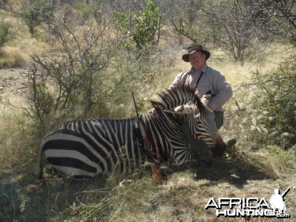 Hartmann's Zebra hunted at Westfalen Hunting Safaris Namibia