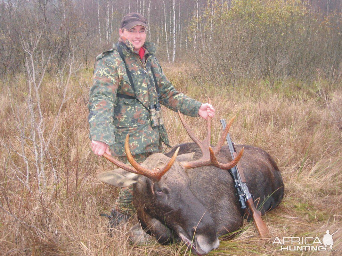 Hunting European Moose, Latvia 2008