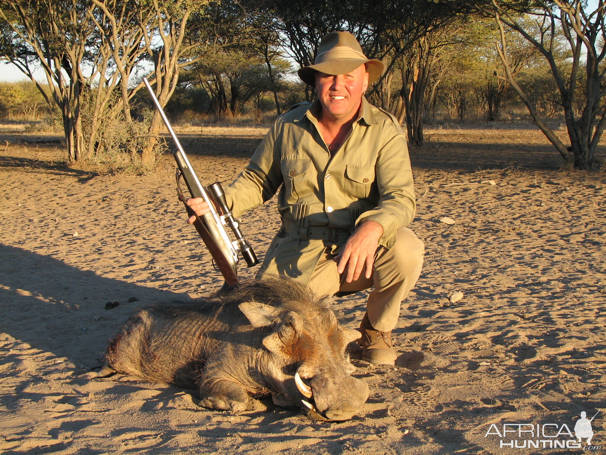 Hunting Warthog in Namibia