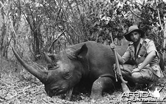 Jorge Alves de Lima, Professional Hunter, with Black Rhino