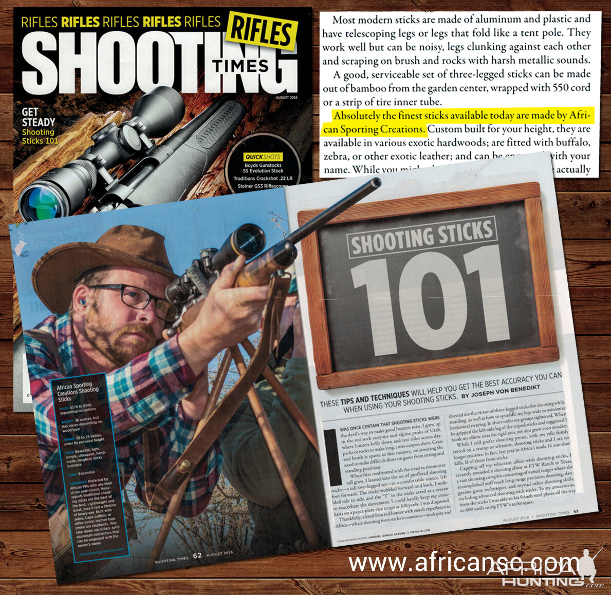 Shooting Times review of African Sporting Creations Shooting Sticks