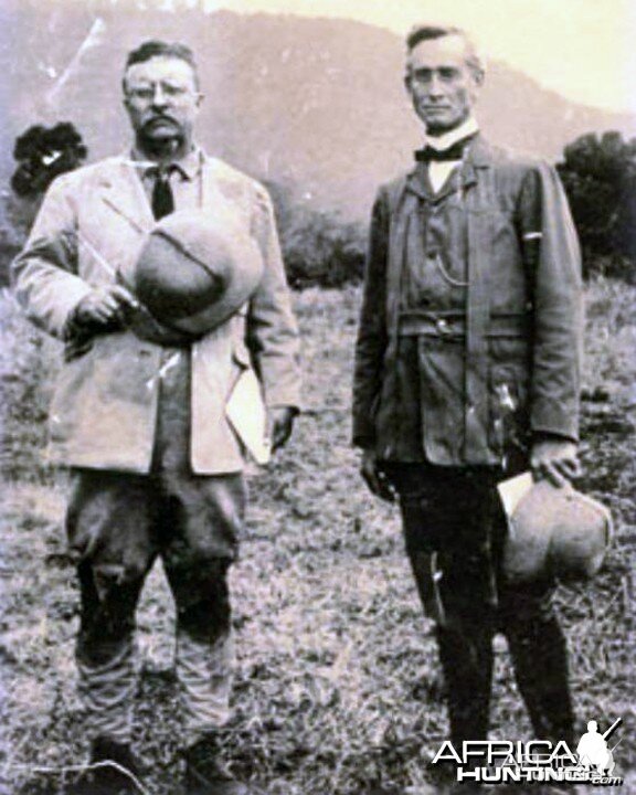 Theodore Roosevelt and Charles Hurlburt of the Africa Inland Mission