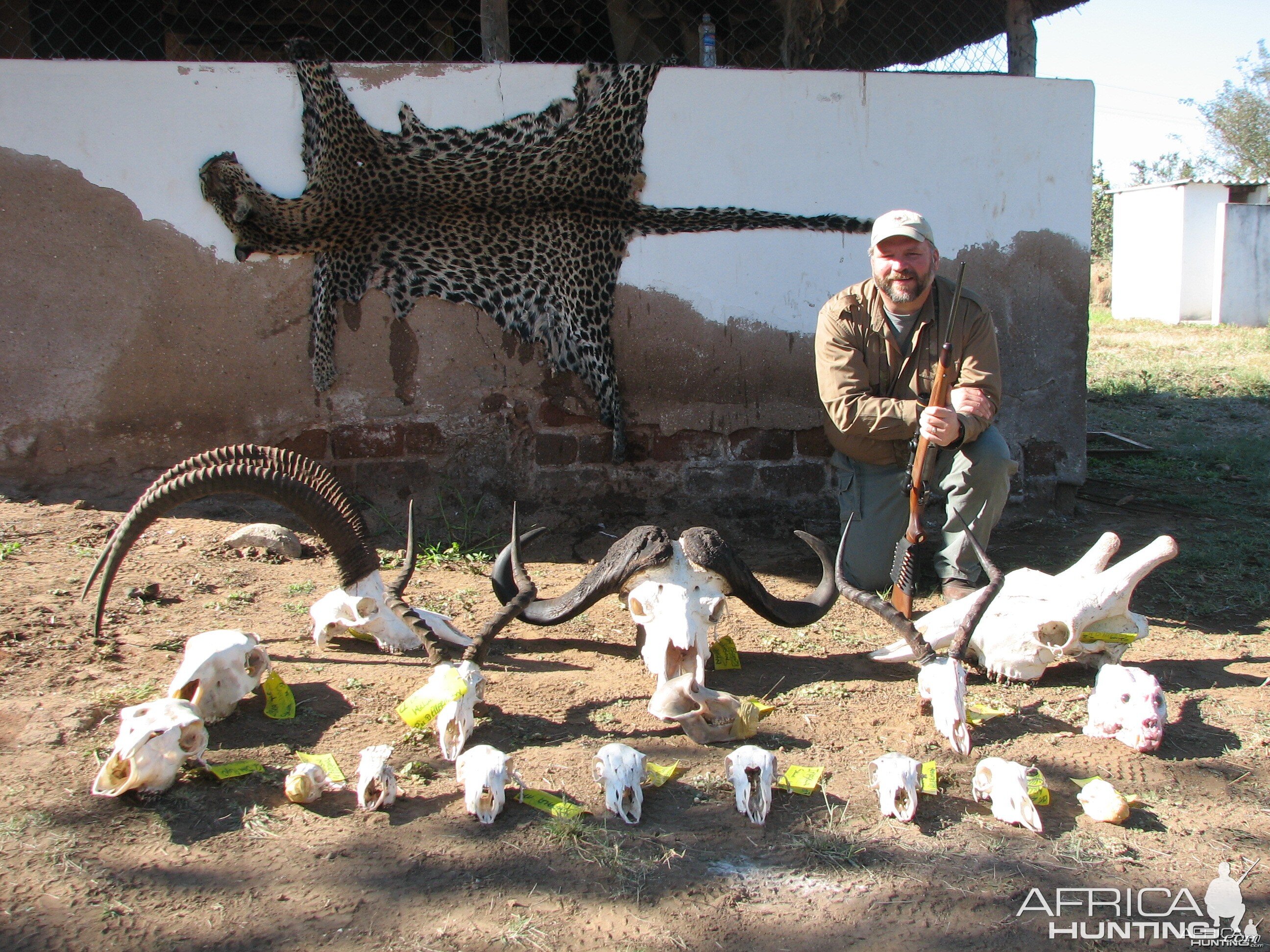 Trophies of my 18 day hunting safari