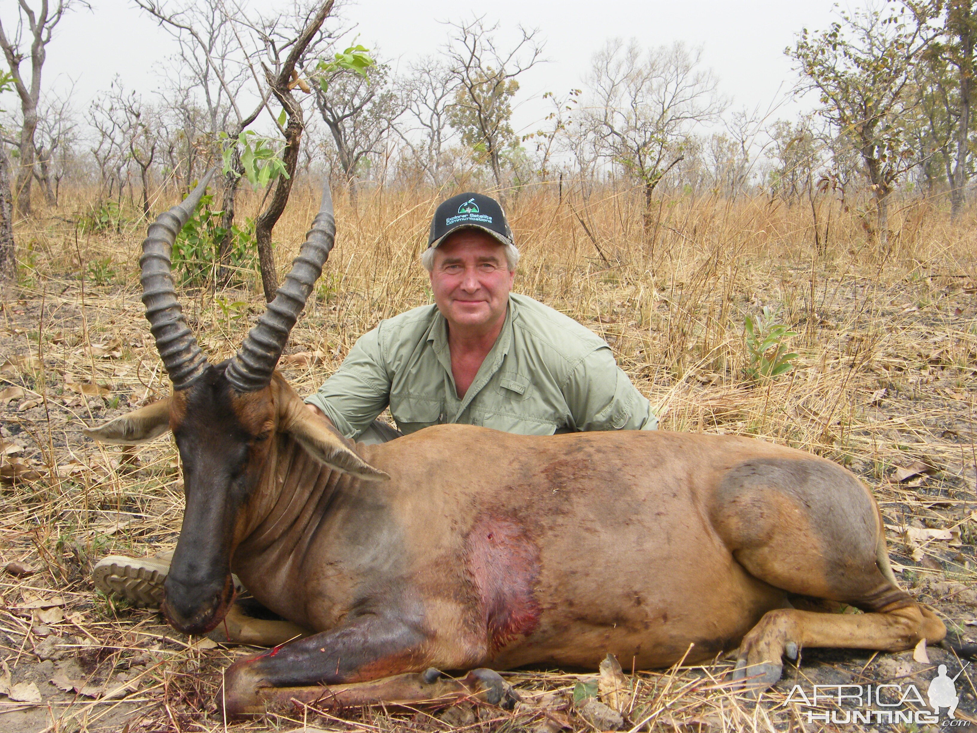 Western Hartebeest hunted in Cameroon with Club Faune