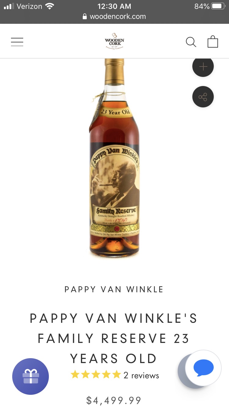 Buy Pappy Van Winkle's Family Reserve 23 Years Old  Wooden Cork #1 Online Liquor Store.jpg