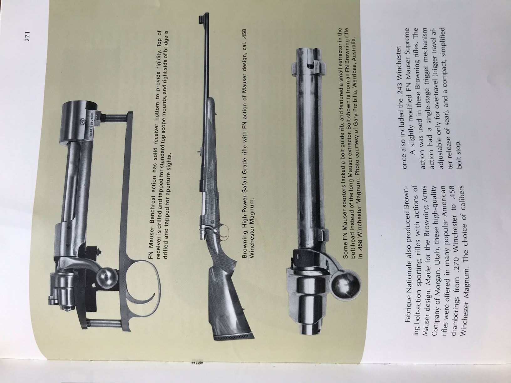 Gunsmith Browning Mauser Bolt Action Field Service Manual Repair #B10 