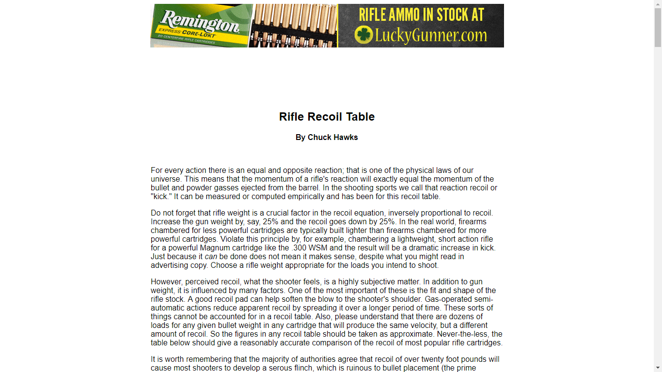 Compare Recoil Page 2 Africahuntingcom