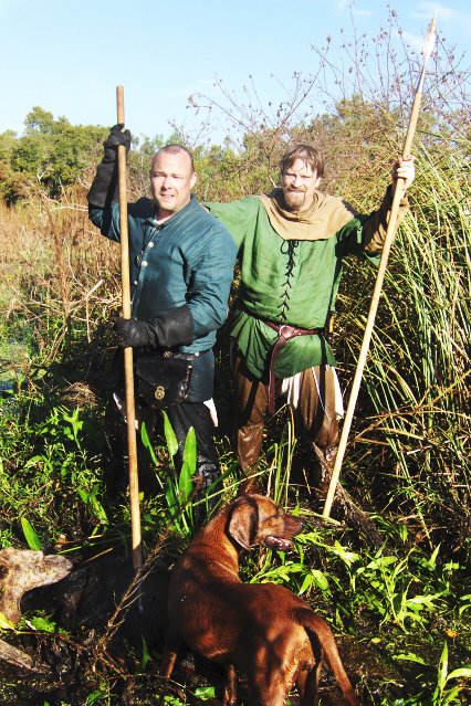 Two members of the Rangers of Saint Hubert fellowship, they are all dedicated medieval style hun.jpg