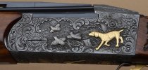 Deep relief, chiseled high quality engraving on a Krieghoff gun.n.jpg