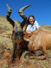 Deb & Red hartebeest.JPG