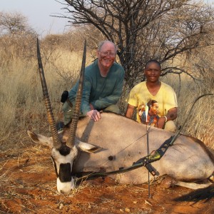 Bow Hunting Oryx in Namibia