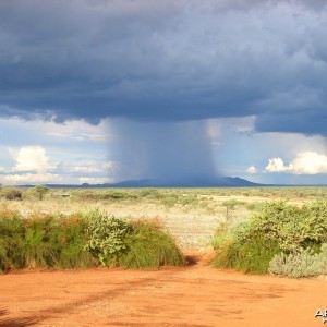 Namibia; Rain on the Mountain