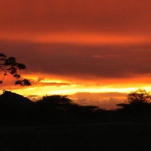Africa Namibian Sunset