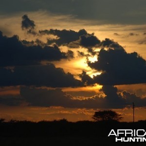 Sunset in Nambia