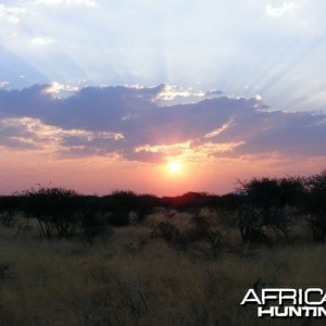 Sunset in Nambia