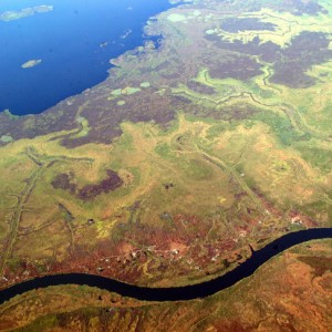 View of Zambia From The Plane