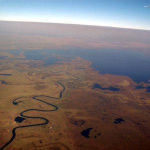 View of Zambia From The Plane