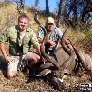 Kudu hunted in Matetsi Unit 1 Zimbabwe
