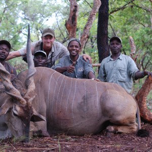 Lord Derby Eland hunted in CAR