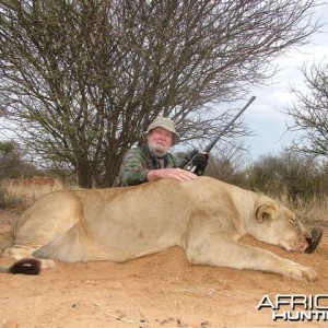 Ira lioness 2010. charged and was dropped @ 14 yards