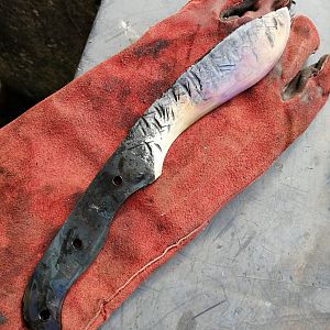 Forging knife blades for hunting knifes
