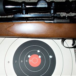 35 Whelen Rifle on a 98 Mauser action Range Shots