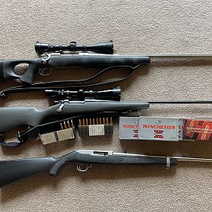 Custom Winchester M70 .338WM Rifle & Ruger 10/22 Rifle