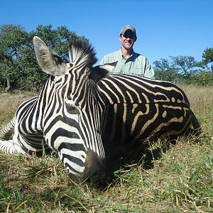 Zimbabwe Hunting Burchell's Plain Zebra