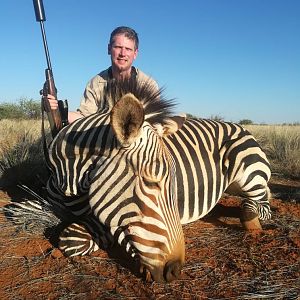 Hunt Hartmann's Mountain Zebra in Namibia