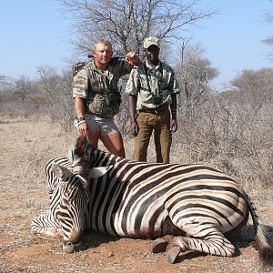 Burchell's Plain Zebra Hunting South Africa