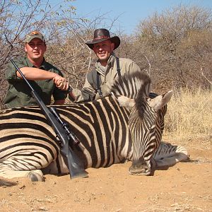 Hunting Burchell's Plain Zebra in South Africa