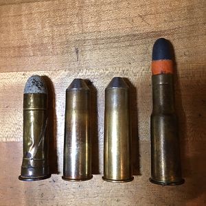 Original Snider cartridge, reloads and 577-450 MH