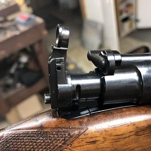 375 H&H by Holland & Holland Aperture sight windage adjustment