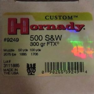 Hornady .500 S&W Ammo