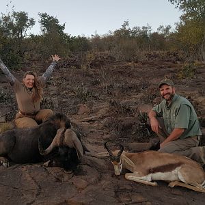 Hunt Black Wildebeest & Springbok South Africa