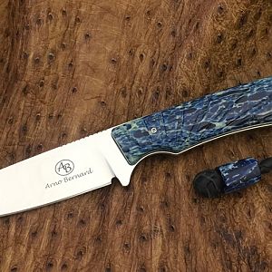 Badger in Kudu Bone (Jean Blue) Arno's Hand Picks from African Sporting Creations