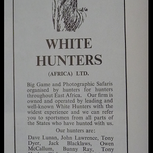 Old Kenyan Hunting Advertisements