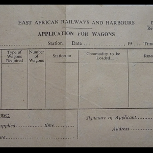 Old Kenyan Railway Wagon Application